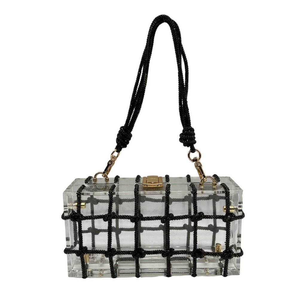 BC Bags Transparent Convertible Evening Bag